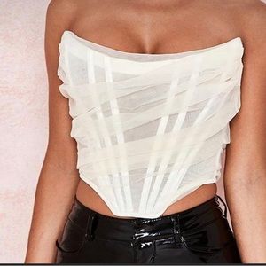 White Corset Bustier